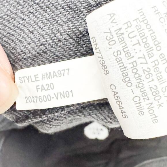 Madewell 10" High-Rise Skinny Denim Jeans Vintage Charcoal Wash Size 31 - Picture 8 of 9